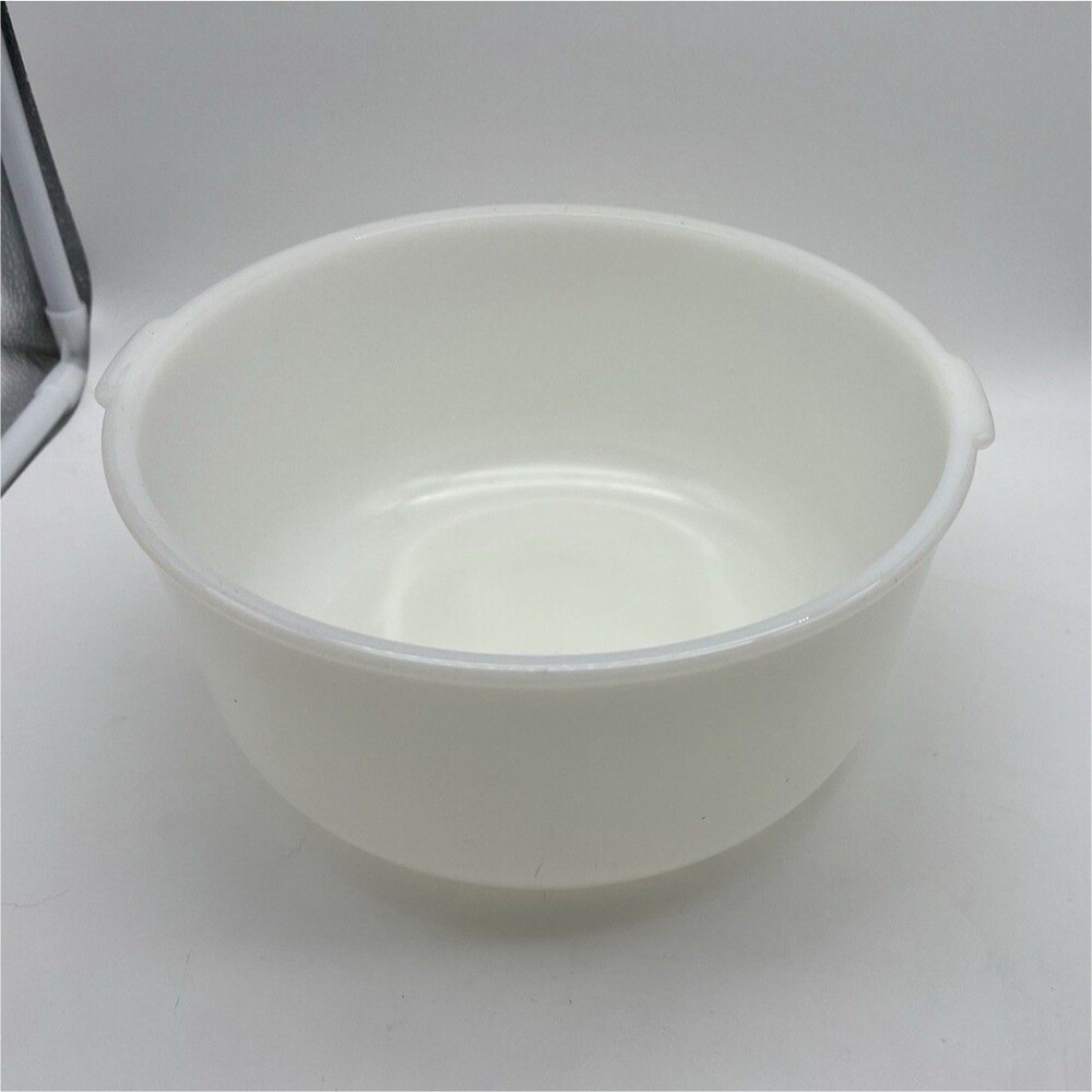 Vintage Glasbake for Sunbeam Milk Glass Mixing Bowl